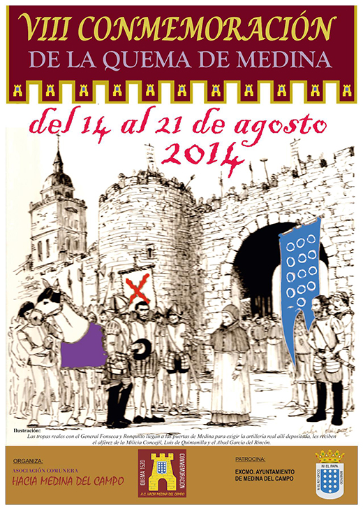 Cartel quema de Medina 2014